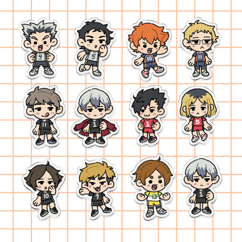 Haikyuu charms