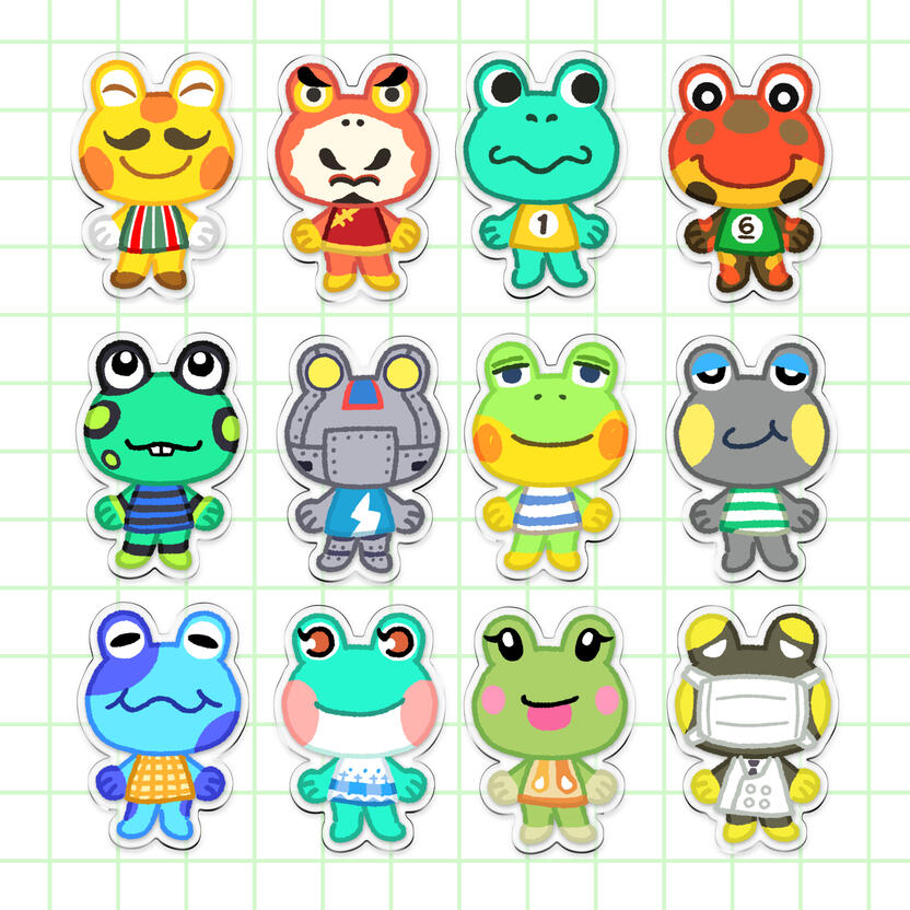 Animal Crossing frogs
