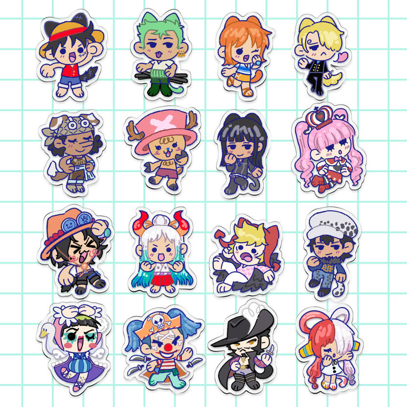 One Piece charms
